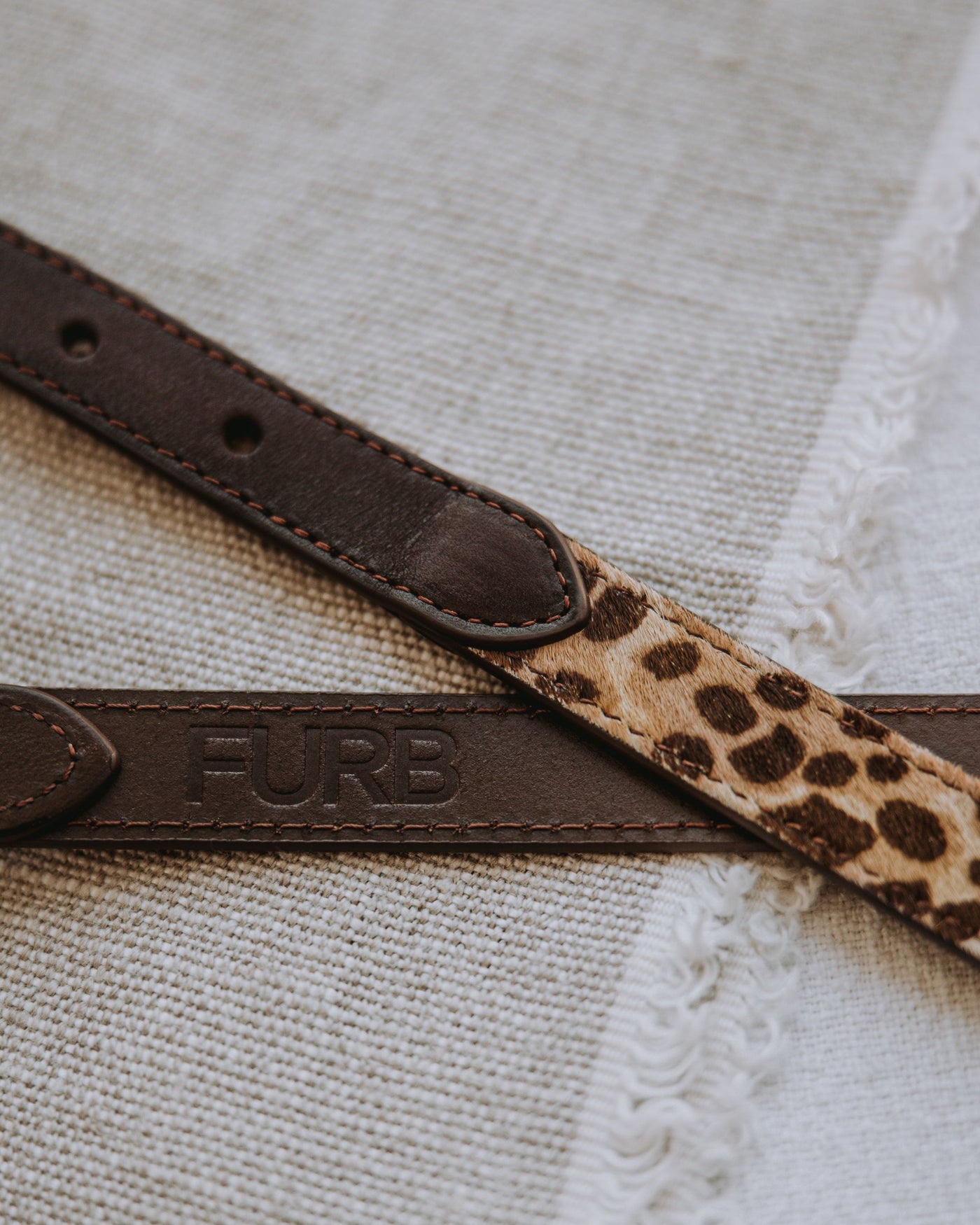 Wylde Brown Spotted Pony Fur Collar Product Image Detail