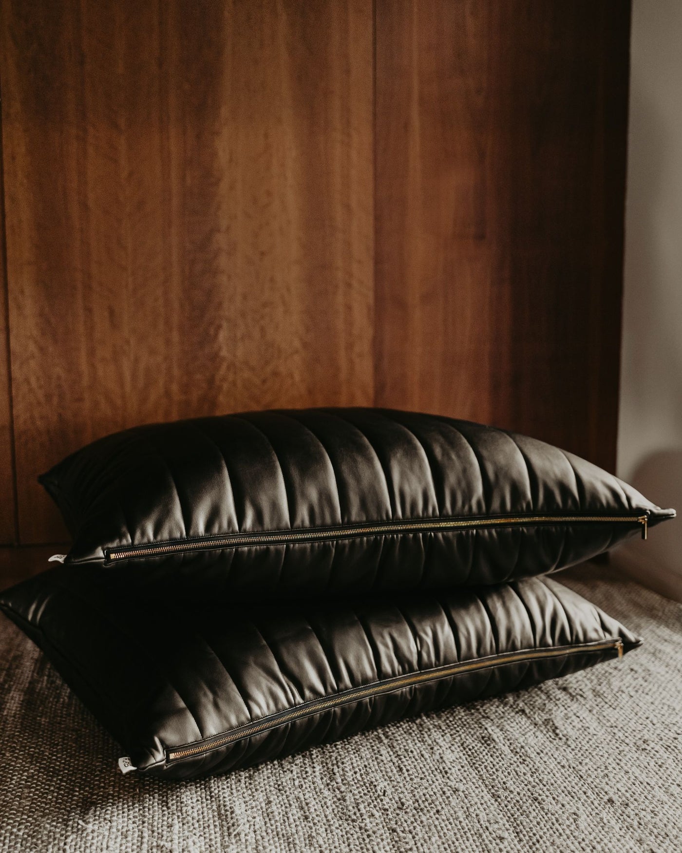 Jagger Black Faux Leather Bed Product Image