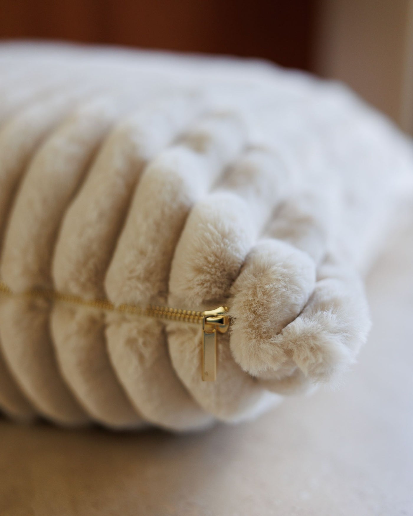 Coronado Ivory Faux Fur Bed Product Image Detail