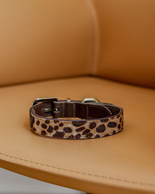 Wylde Brown Spotted Pony Fur Collar Product Image Detail