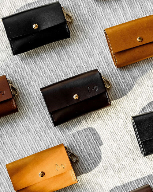 Leather Waste Bag Dispenser in Brown Product Image Detail