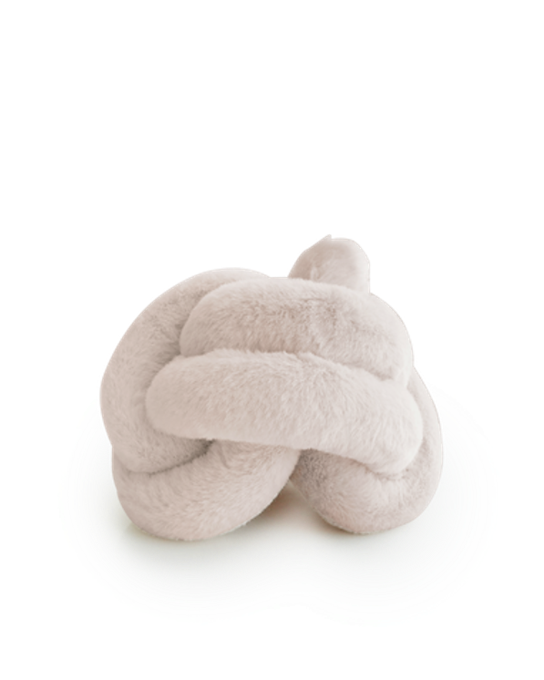 Shea Plush Noodle in Pearl Faux Fur Product Image Detail