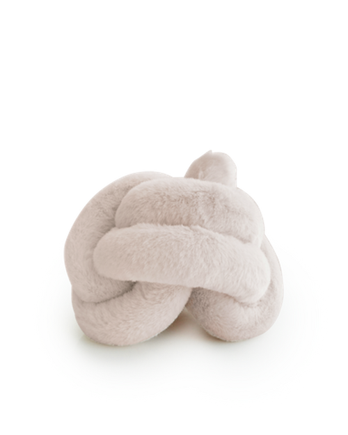 Shea Plush Noodle in Pearl Faux Fur Product Image Detail