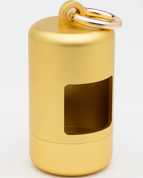 Top Dog Gold Metal Poop Bag Holder Product Image